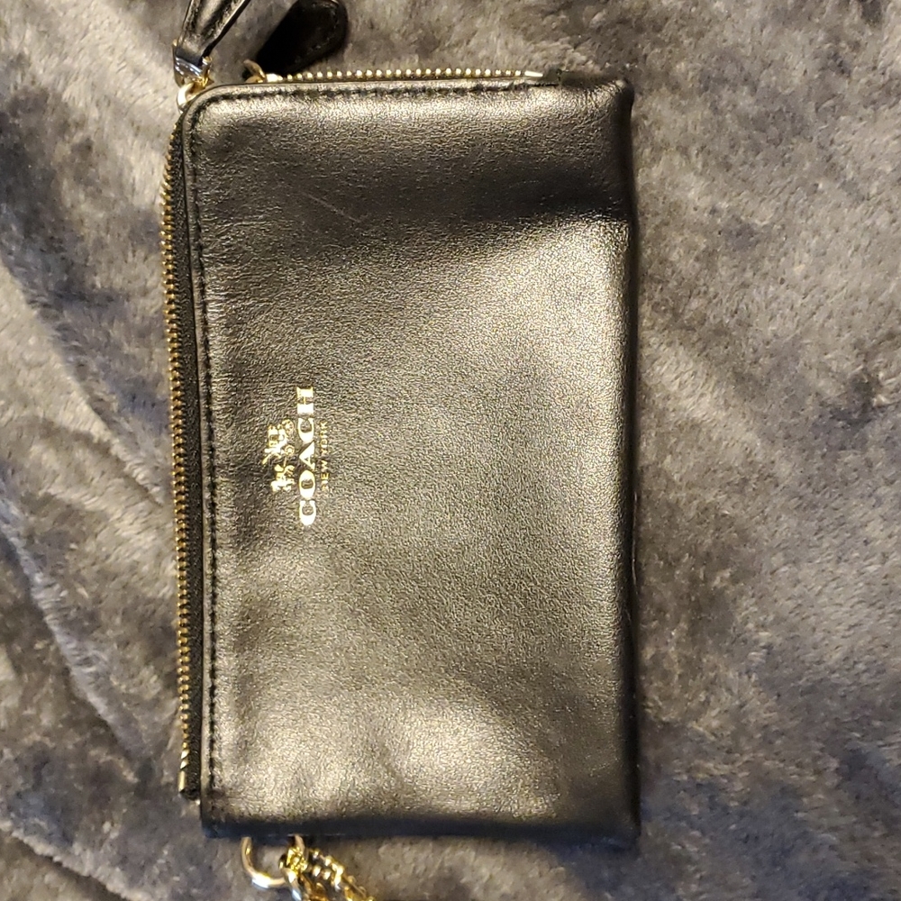 Coach Leather Wristlet
